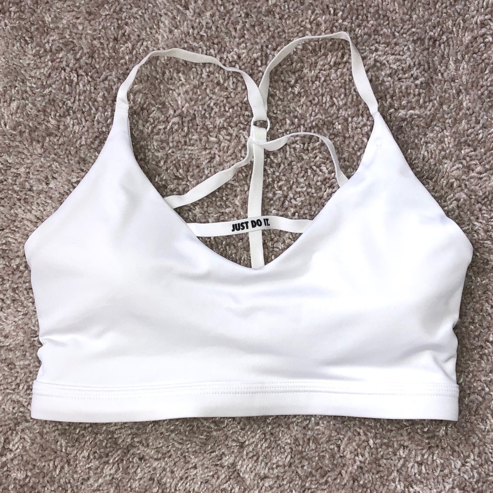 White Nike Sports Bra